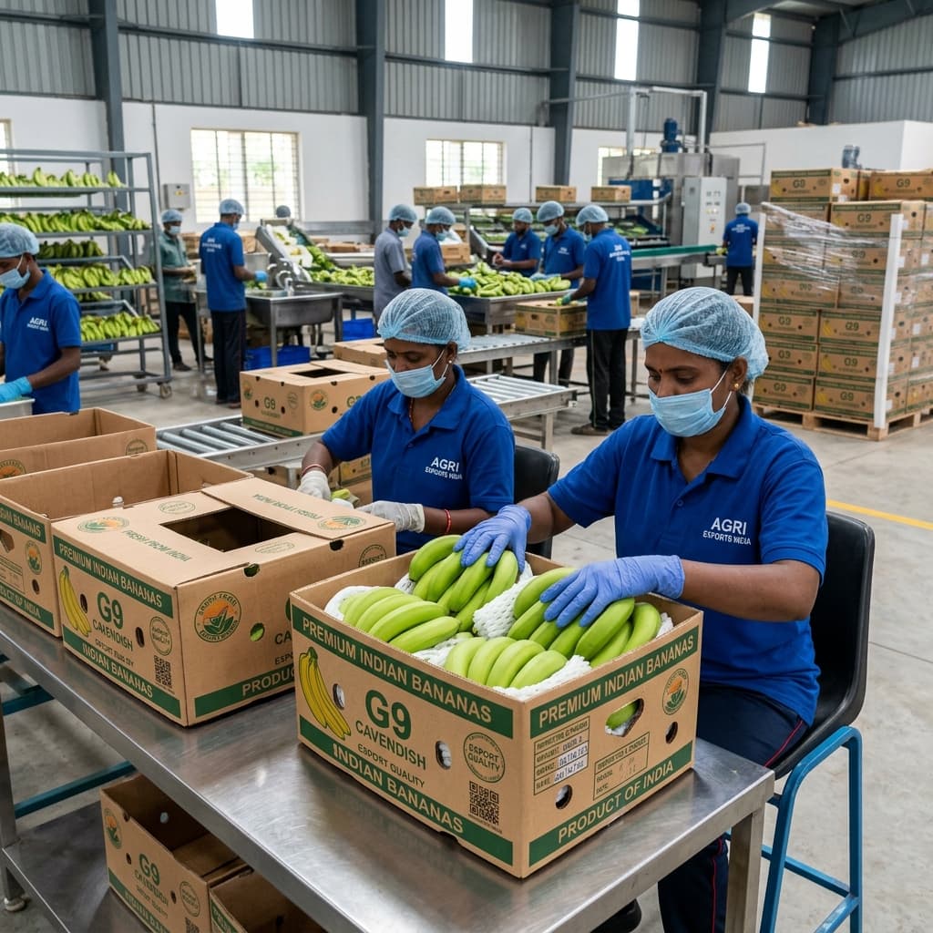 Packing house — export carton loading and quality check
