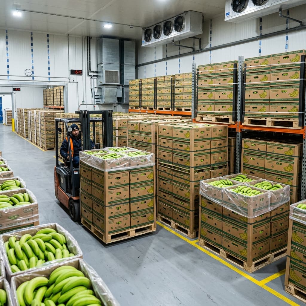 Cold chain storage at 13–14°C for long-distance export